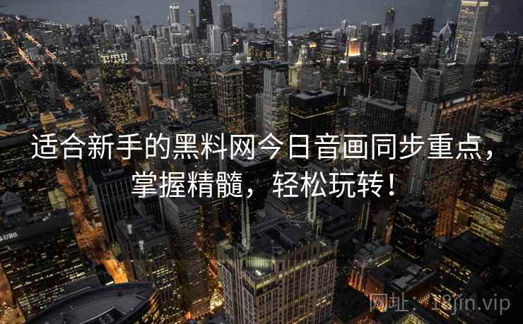 适合新手的黑料网今日音画同步重点，掌握精髓，轻松玩转！
