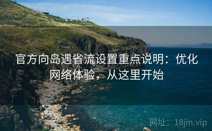 官方向岛遇省流设置重点说明：优化网络体验，从这里开始